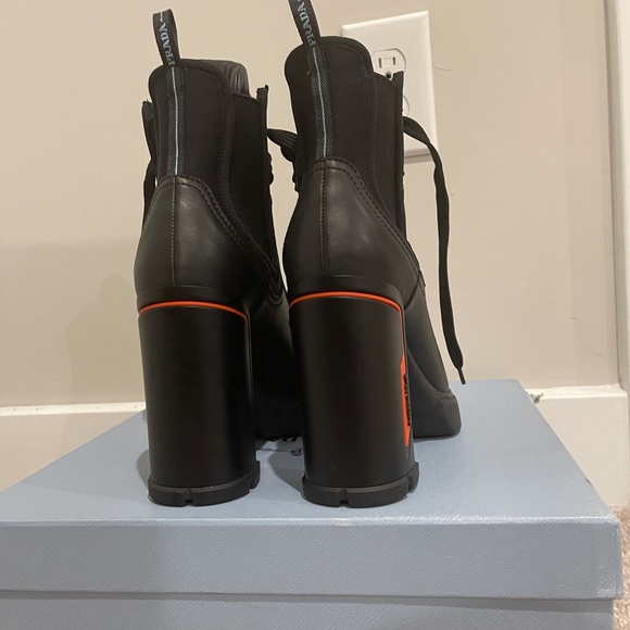 SOLD Prada Chunky Lace-up Boots - Picture 3 of 14